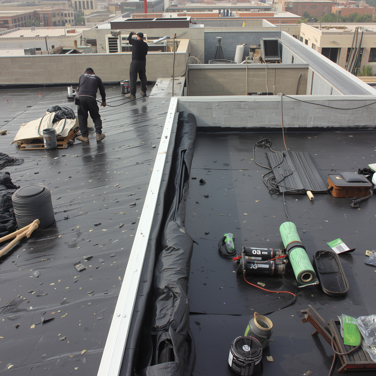 عزل أسطح بالبيتومين في جدة - راكان للترميمات